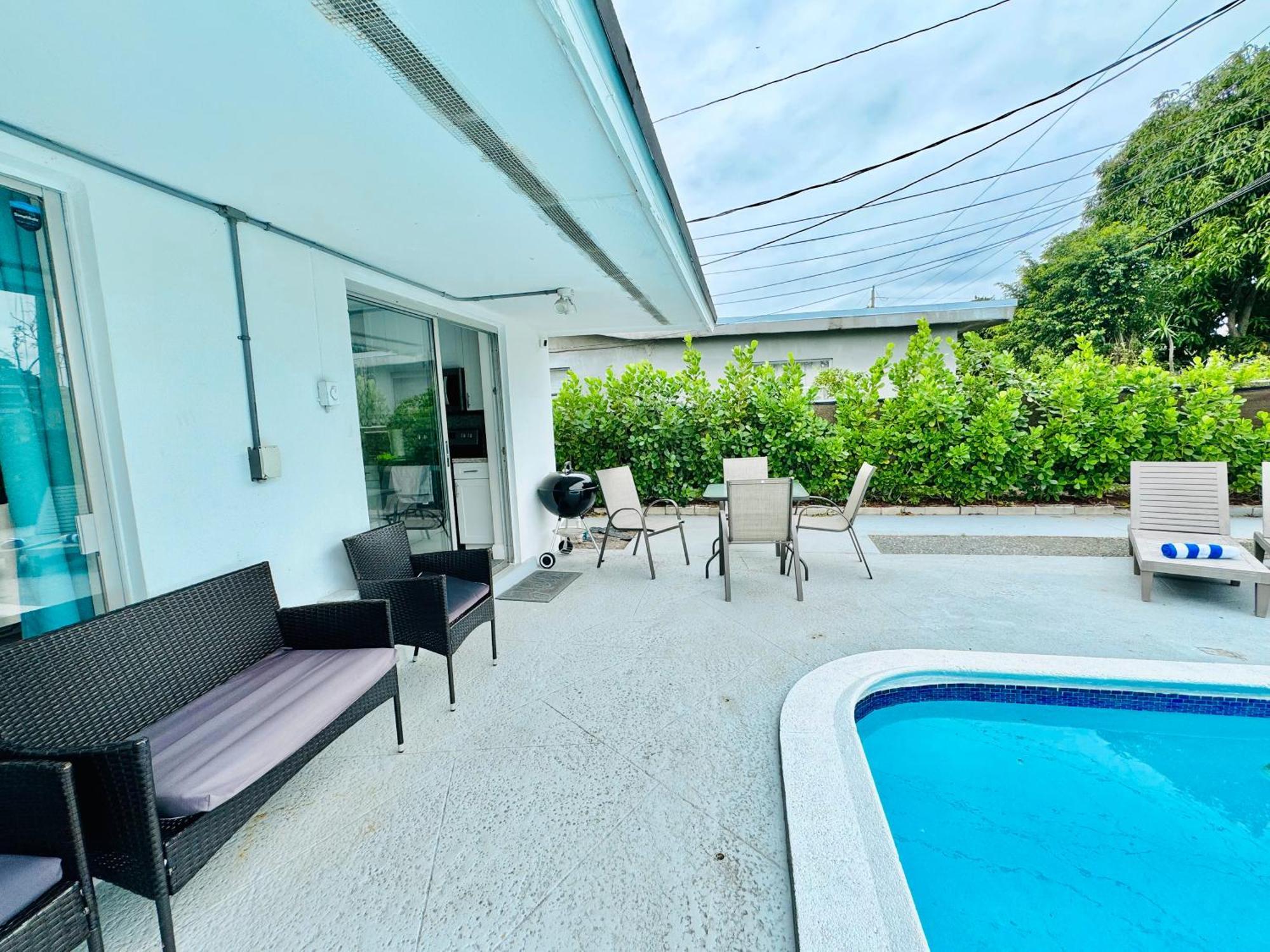 Tropical Villa Pool Courtyard & Garden View Fort Lauderdale Exteriör bild
